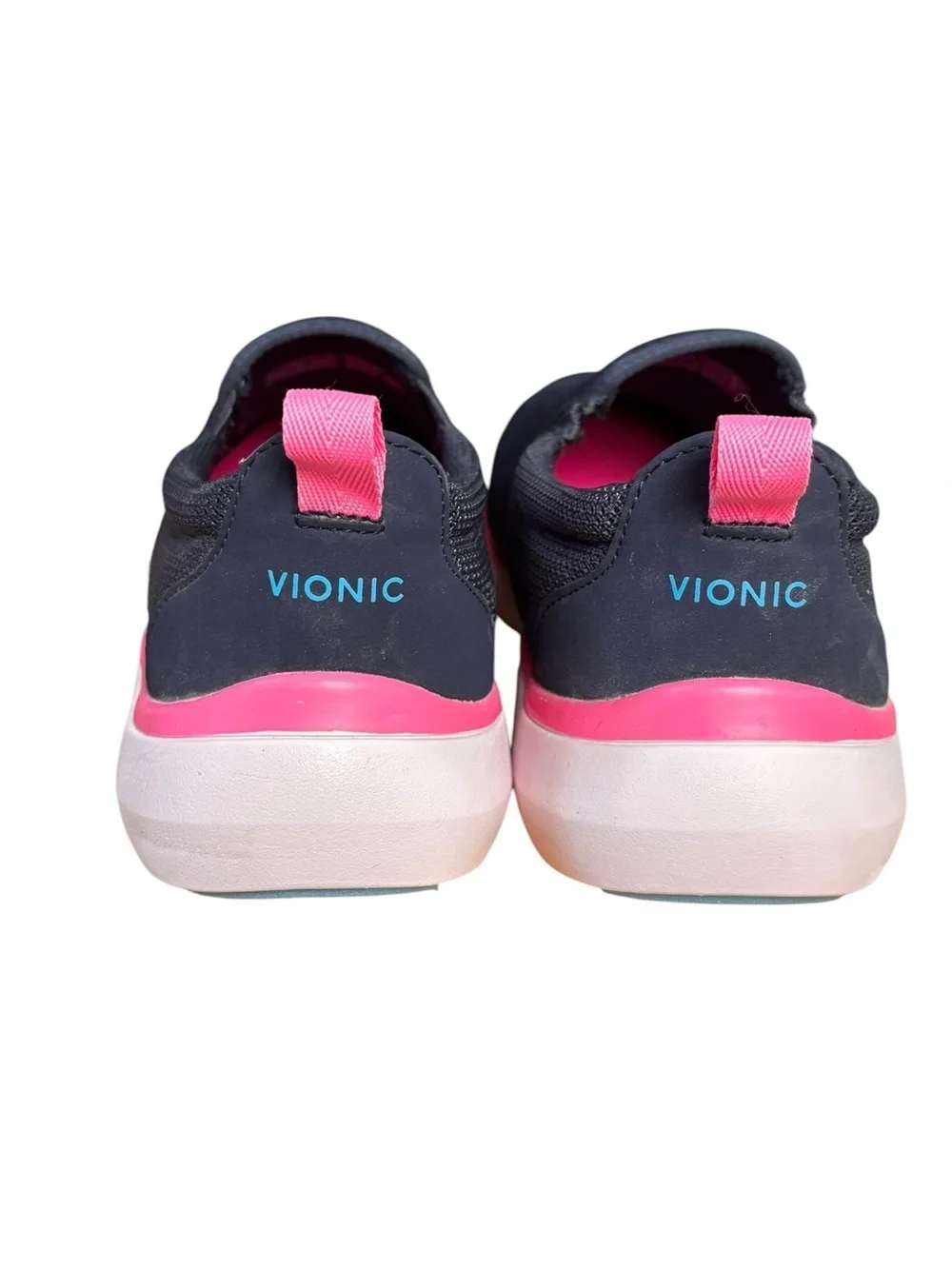 Vionic Vortex Zeta Slip-On Sneakers – Navy Blue & Pink | Women’s Size 9